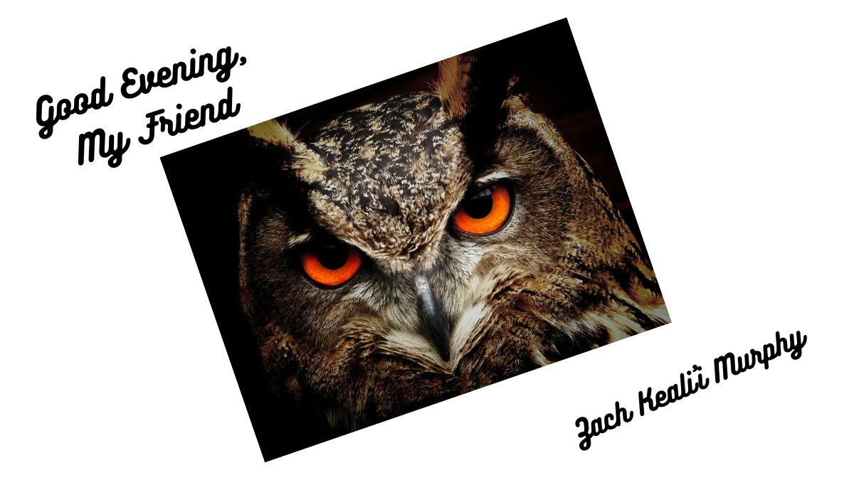 Good Evening My Friend by Zach Keali’i Murphy